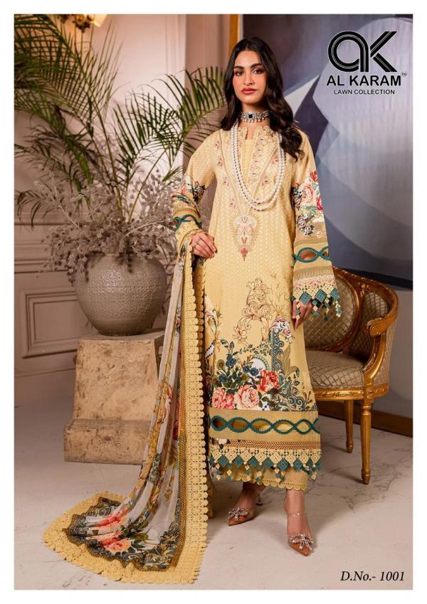 Al Karam Florence Cambric Cotton Dress Material Collection